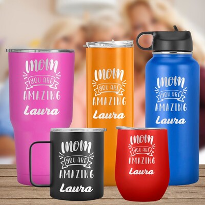 Mom, You Are Amazing: Keeping You Hydrated and Reminding You of Your Strength Every Day, Mother's Day, Gift For Mom, Mothers day Present - image1